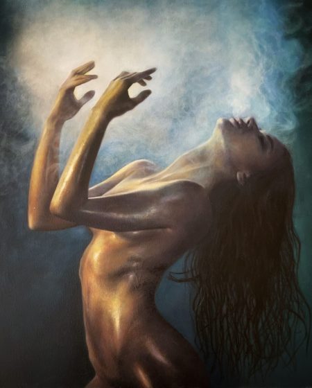 "Petrichor" 35cm x 40cm Acrylic on Canvas